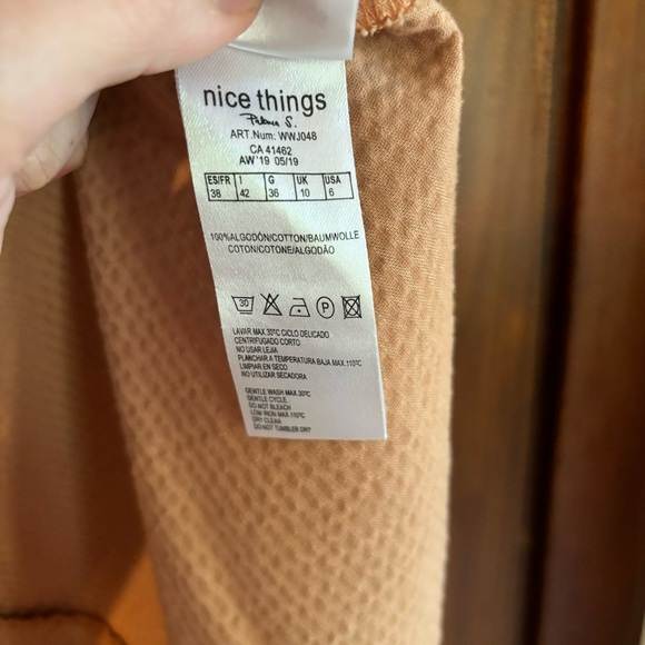 Nice Things by Paloma A Line Button Front Corduroy Skirt - Picture 5 of 6